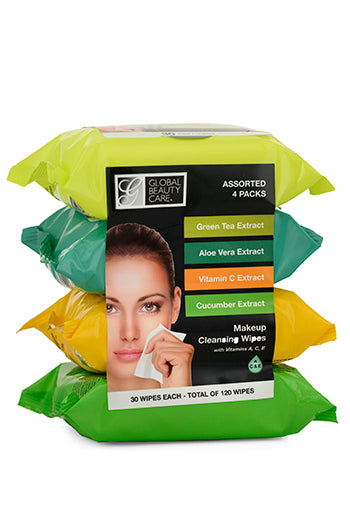 Assorted Makeup Cleansing Wipes 4 Pack