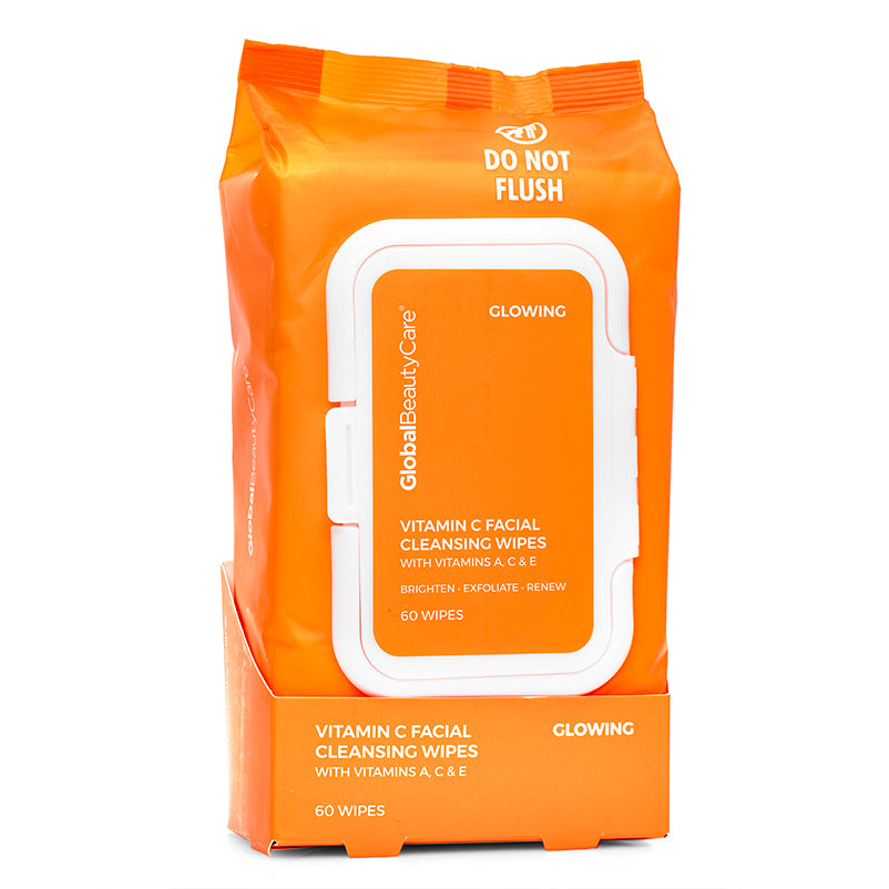 VITAMIN C FACIAL CLEANSING WIPES WITH VITAMINS A & E