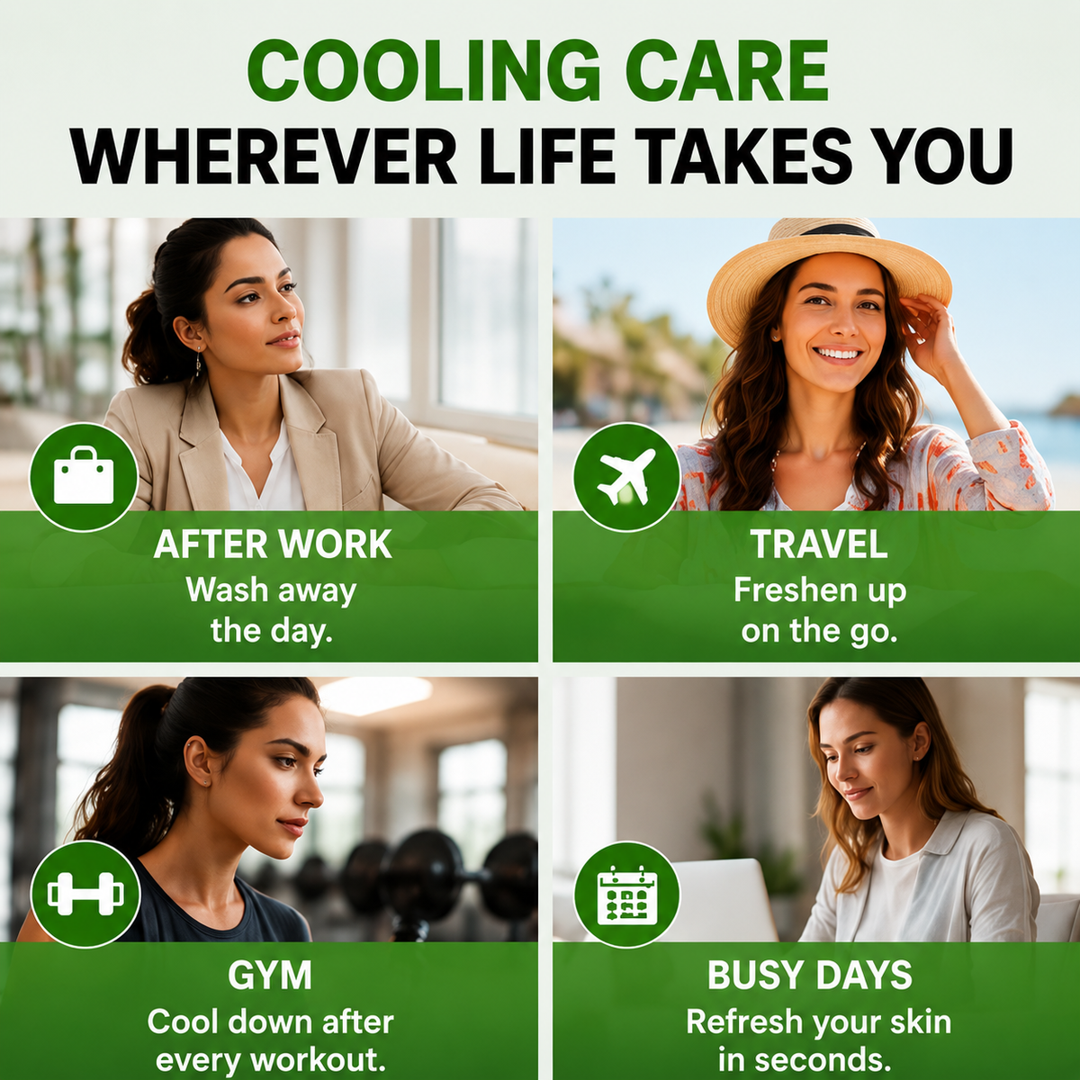 Global Beauty Care Cucumber Makeup Cleansing Wipes 4-pack lifestyle closeup detail