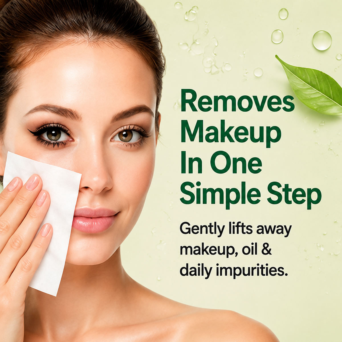 Global Beauty Care Assorted Makeup Cleansing Wipes 4-pack lifestyle closeup detail