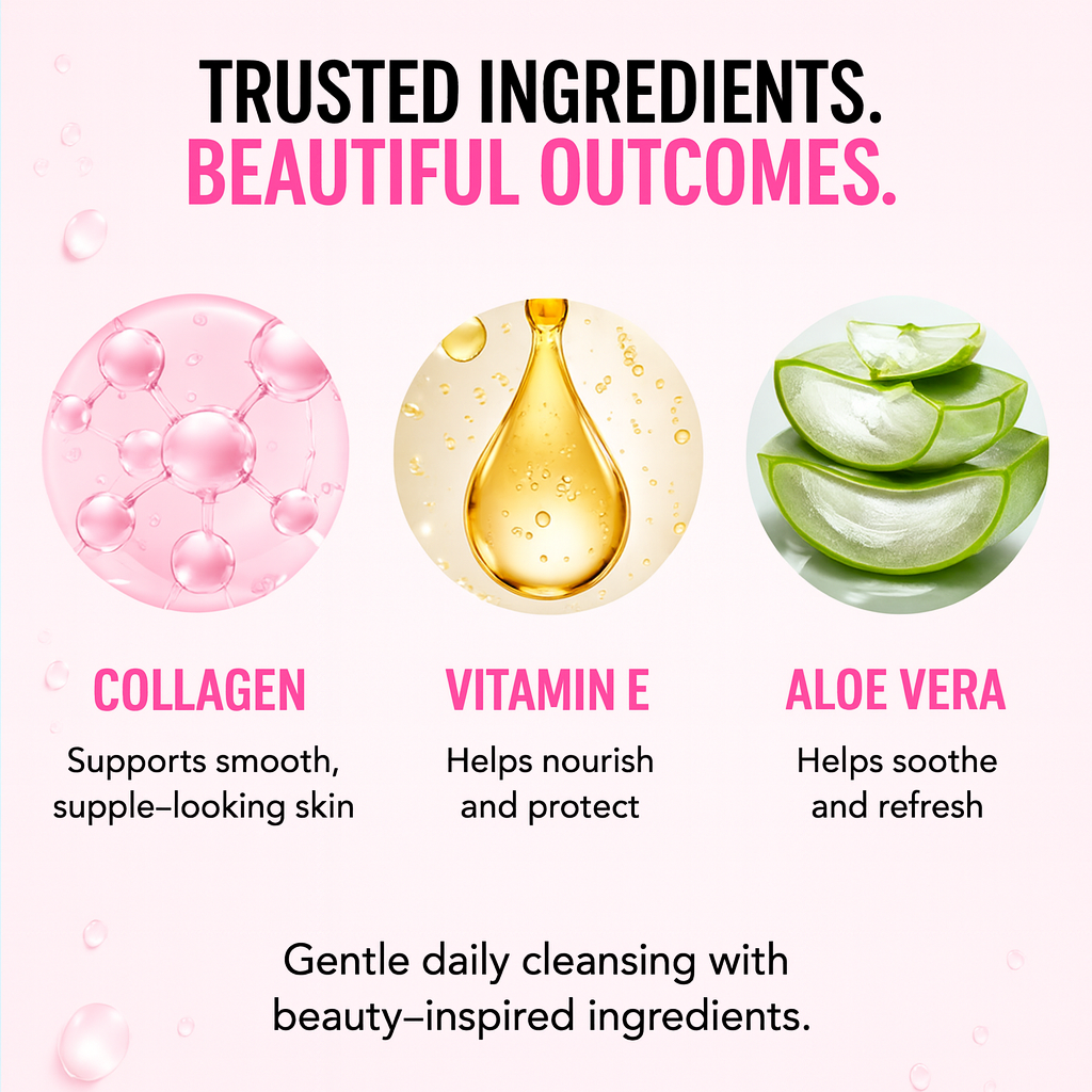Global Beauty Care Collagen Makeup Cleansing Wipes 4-pack lifestyle closeup detail