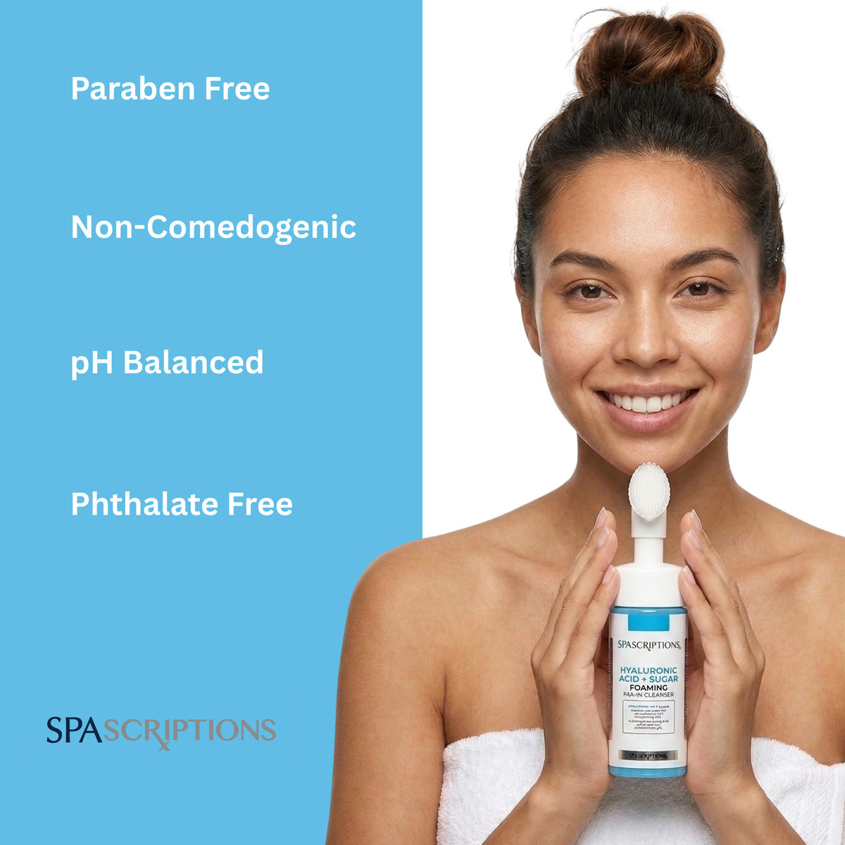 Hyaluronic Acid + Sugar Foaming Facial Cleanser