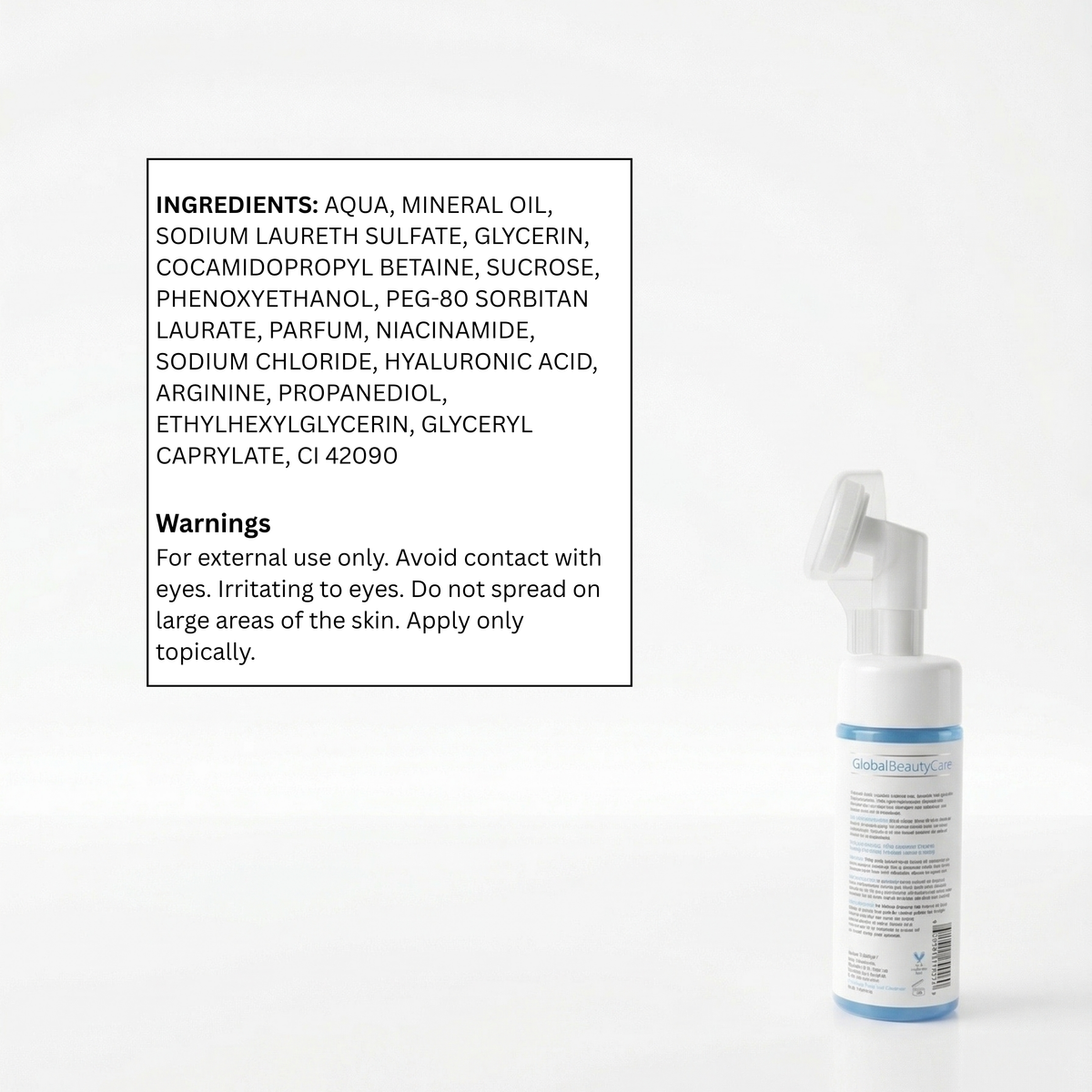 Hyaluronic Acid + Sugar Foaming Facial Cleanser