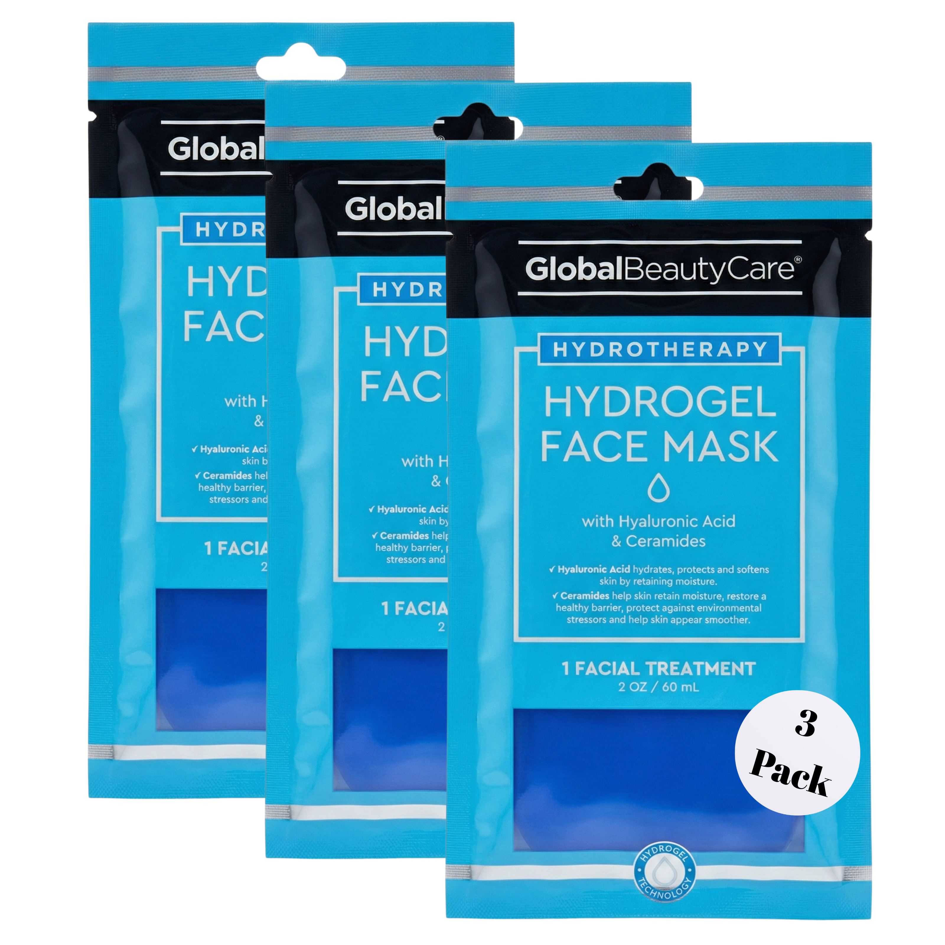 Hydrogel Face Mask - 3 Pack