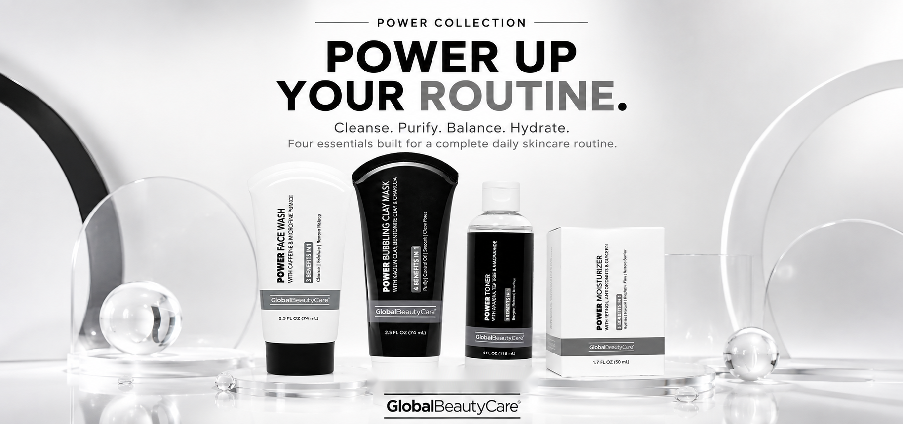 Power Skincare Collection - 4 Piece Set
