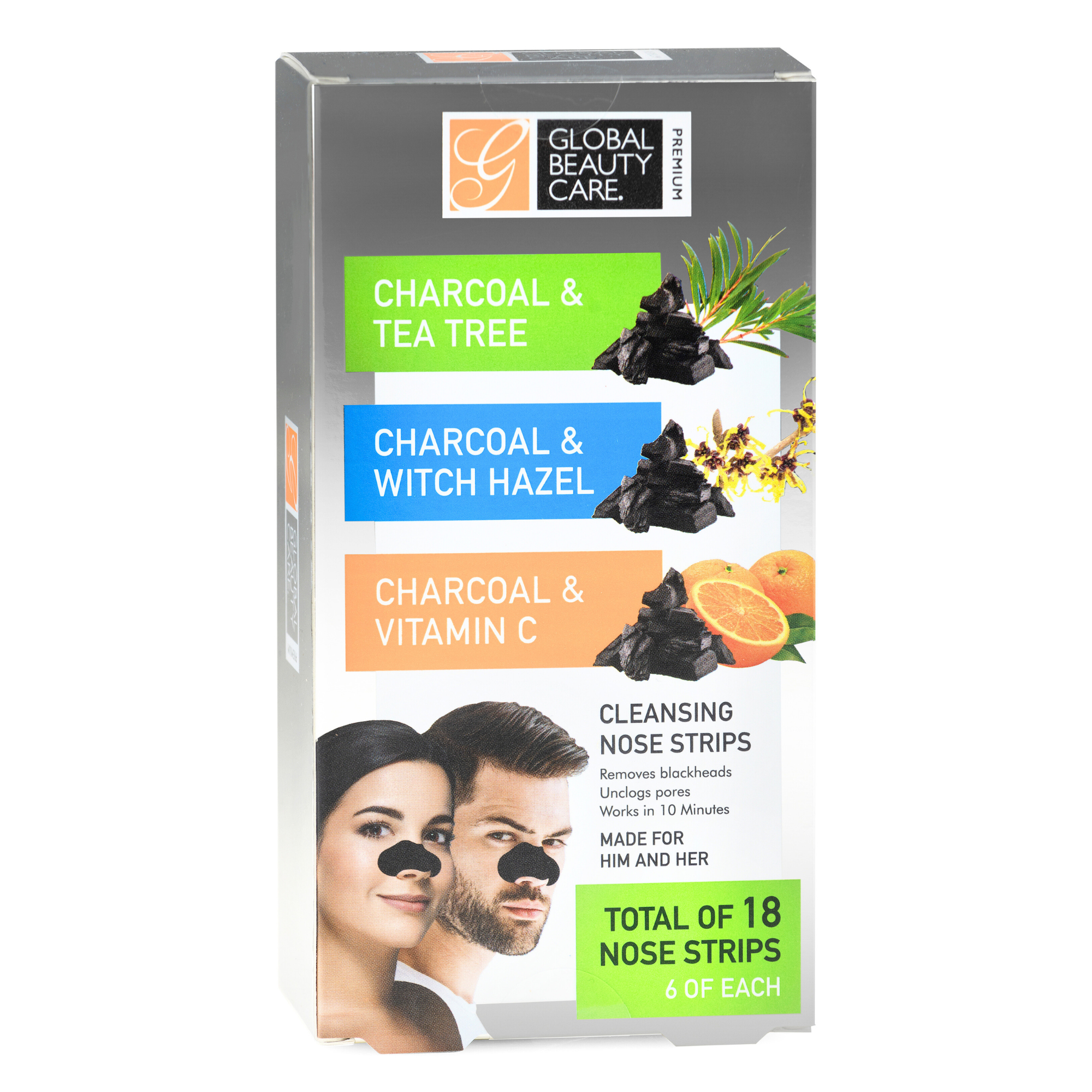 Assorted Cleansing Nose Strips 18 Count