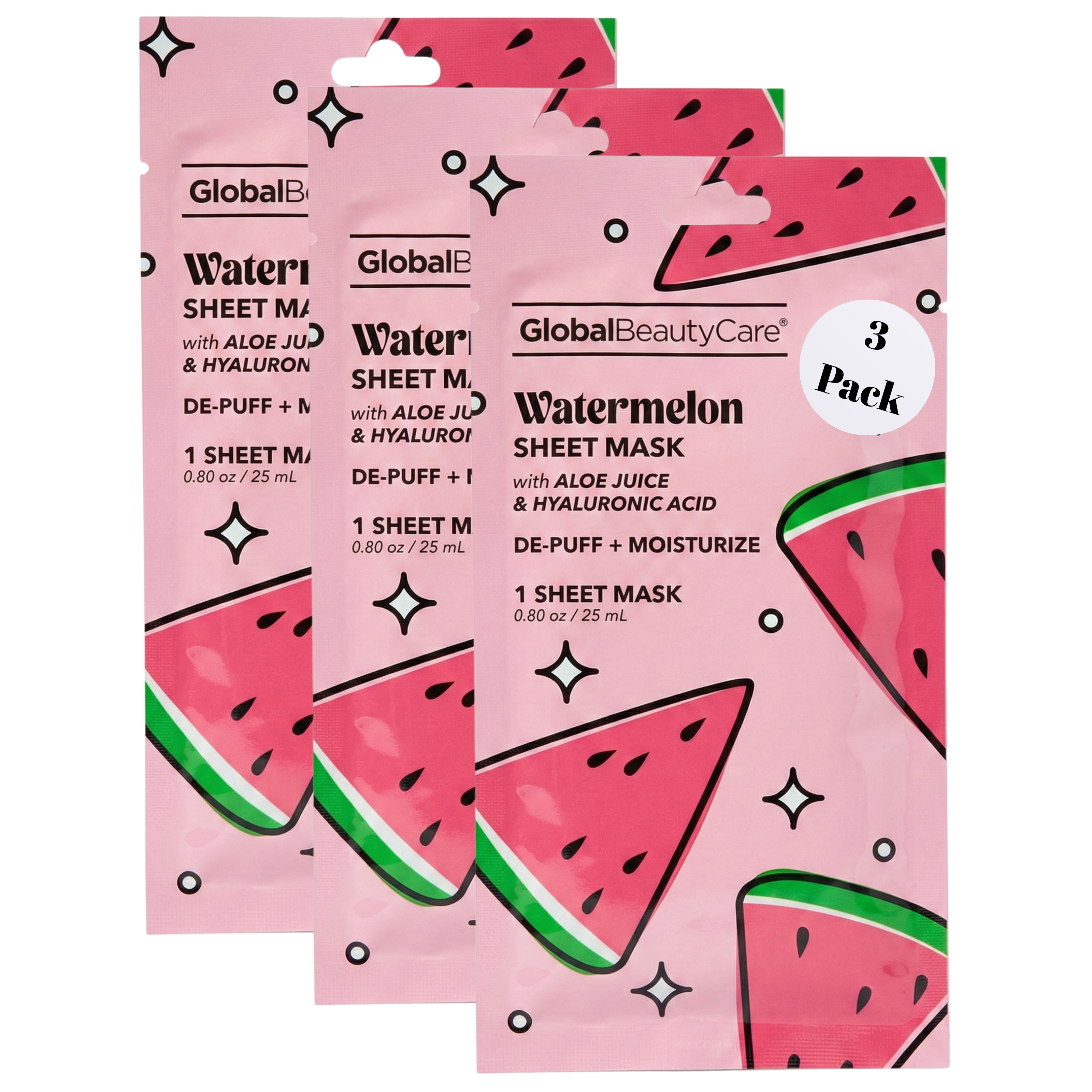 Watermelon Sheet Mask - 3 Pack