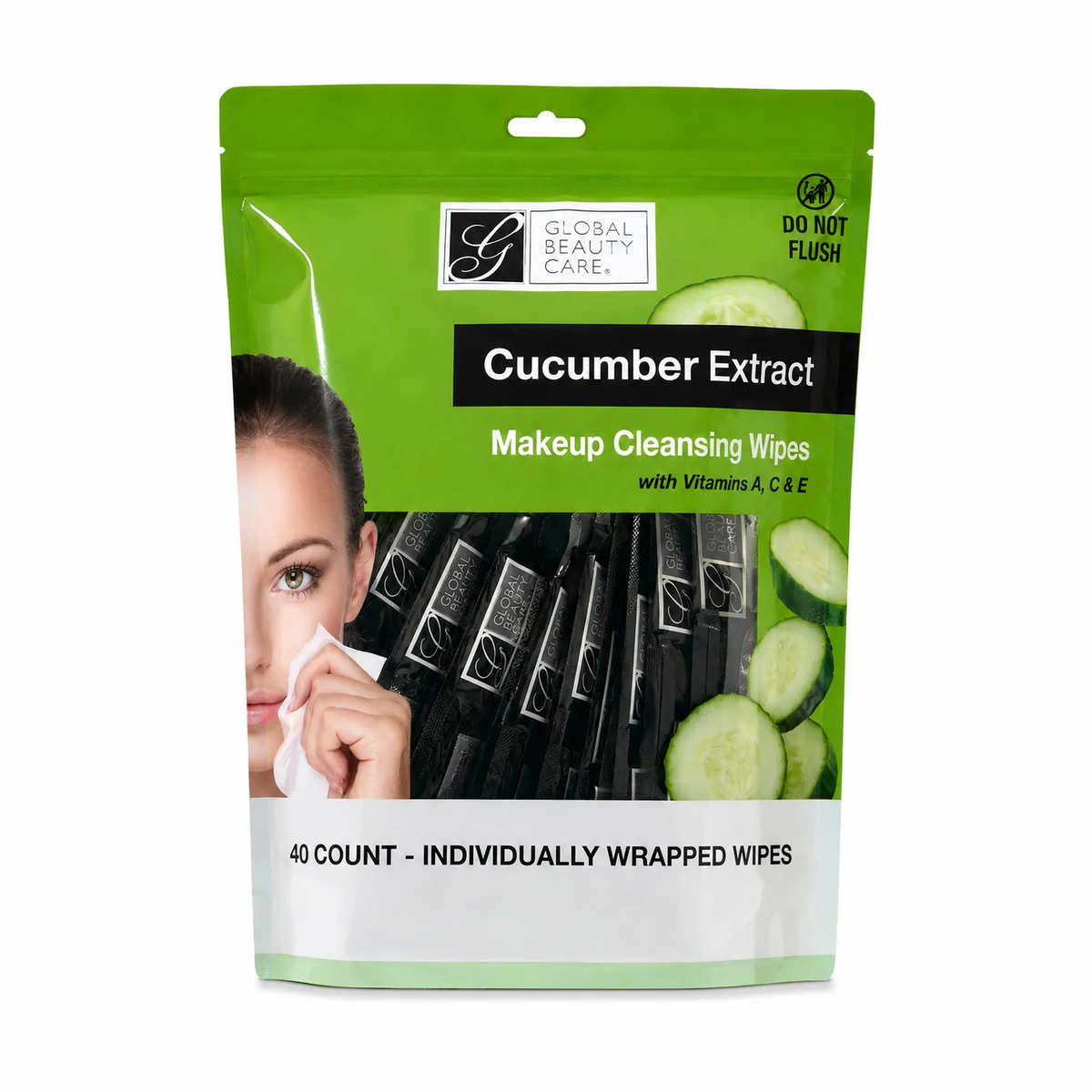 Cucumber Makeup Cleansing Wipes (40ct)